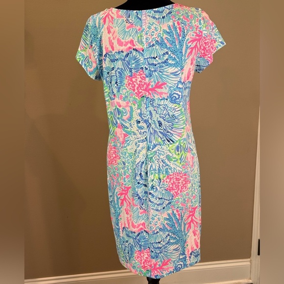 Women’s LILLY PULITZER Brewster Sink or Swim Appliqué neckline dress- Sz L - Picture 5 of 12